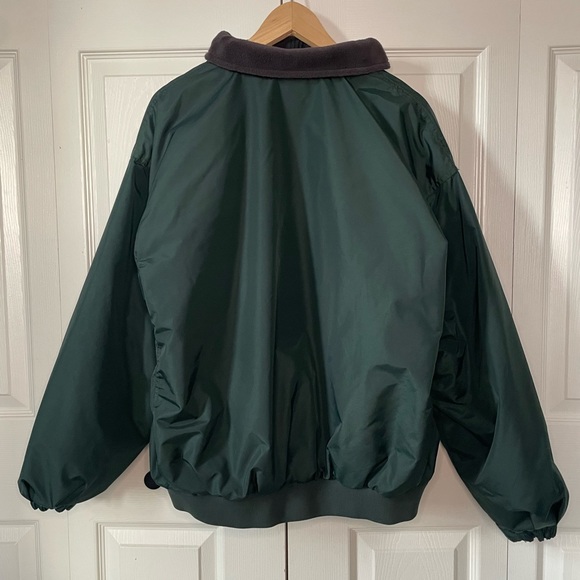 '80's Vintage "Columbia" Men's Large Green Black Fleece Lined Jacket - Picture 3 of 11